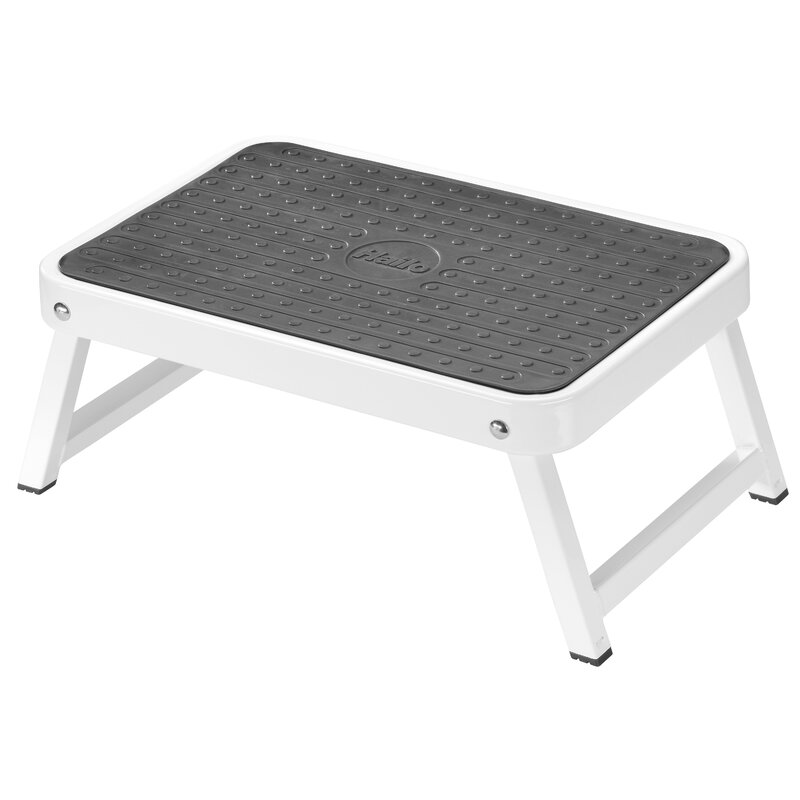 1 Step Steel Step Stool With 330 Lb. Load Capacity 
